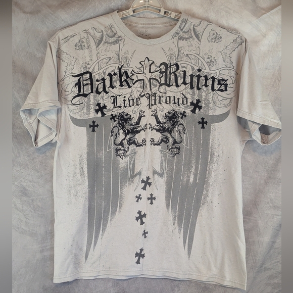 Chemistry Dark Ruins Live Proud Tshirt XL Gray/Black Small Light Stain On Back - Picture 1 of 10